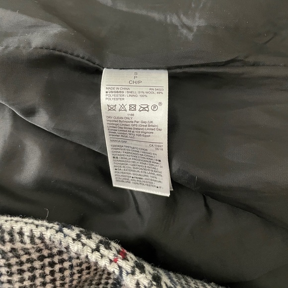 Gap Plaid Long Coat - Picture 5 of 8